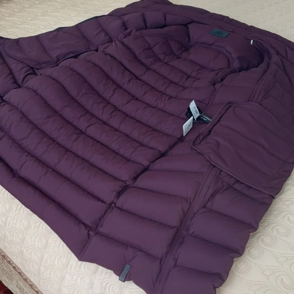 Rudsak Melodic Quilted Down Winter Coat / WITH OR WITHOUT FUR/ Burgundy / Medium - Picture 14 of 16